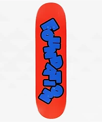 Foundation Block Red Mustard 8.5" Skateboard Deck
