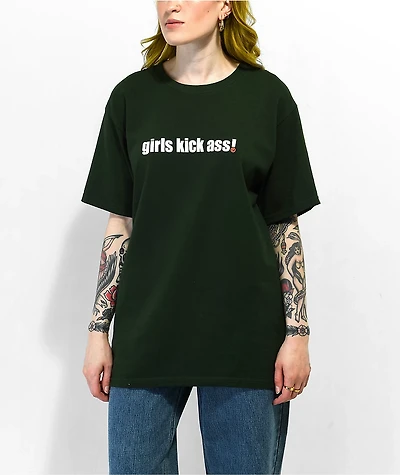 Foundation Girls Kick Ass Green T-Shirt