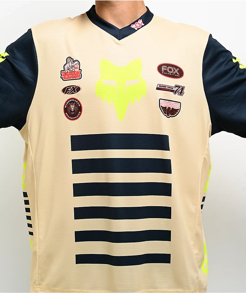 Fox Super Trick 180 Yellow Long Sleeve Jersey