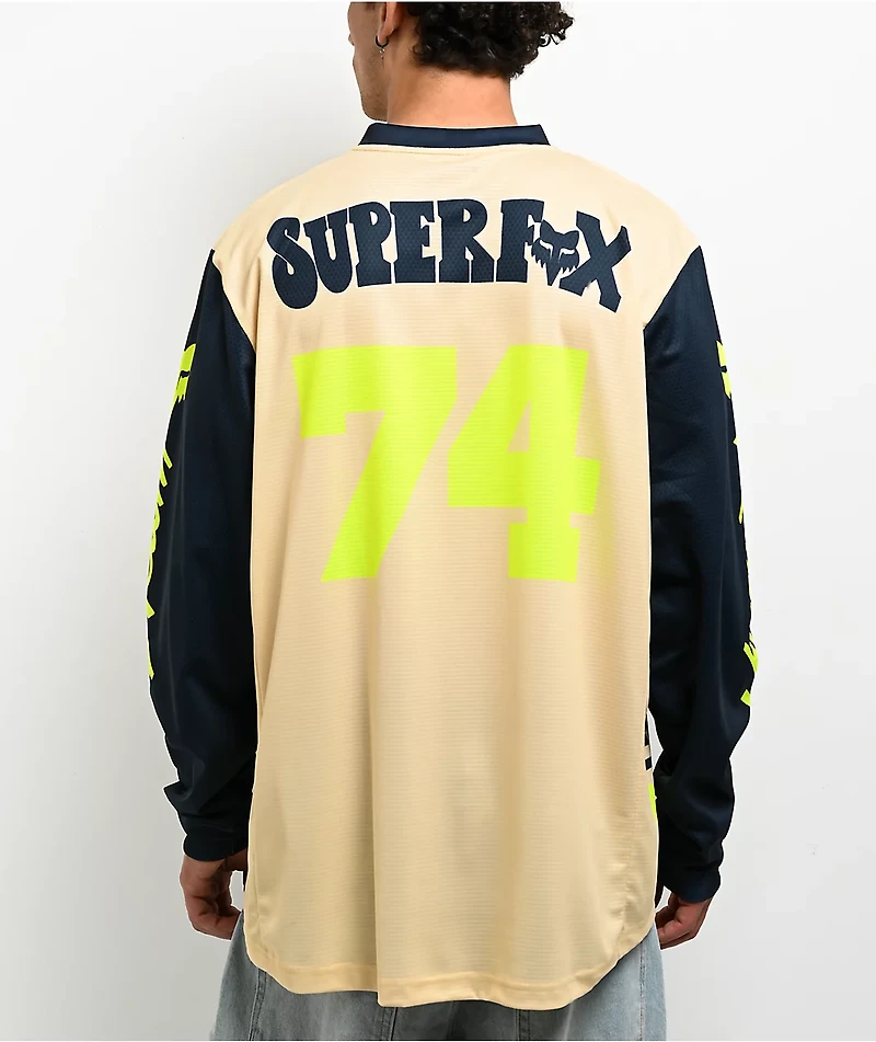 Fox Super Trick 180 Yellow Long Sleeve Jersey
