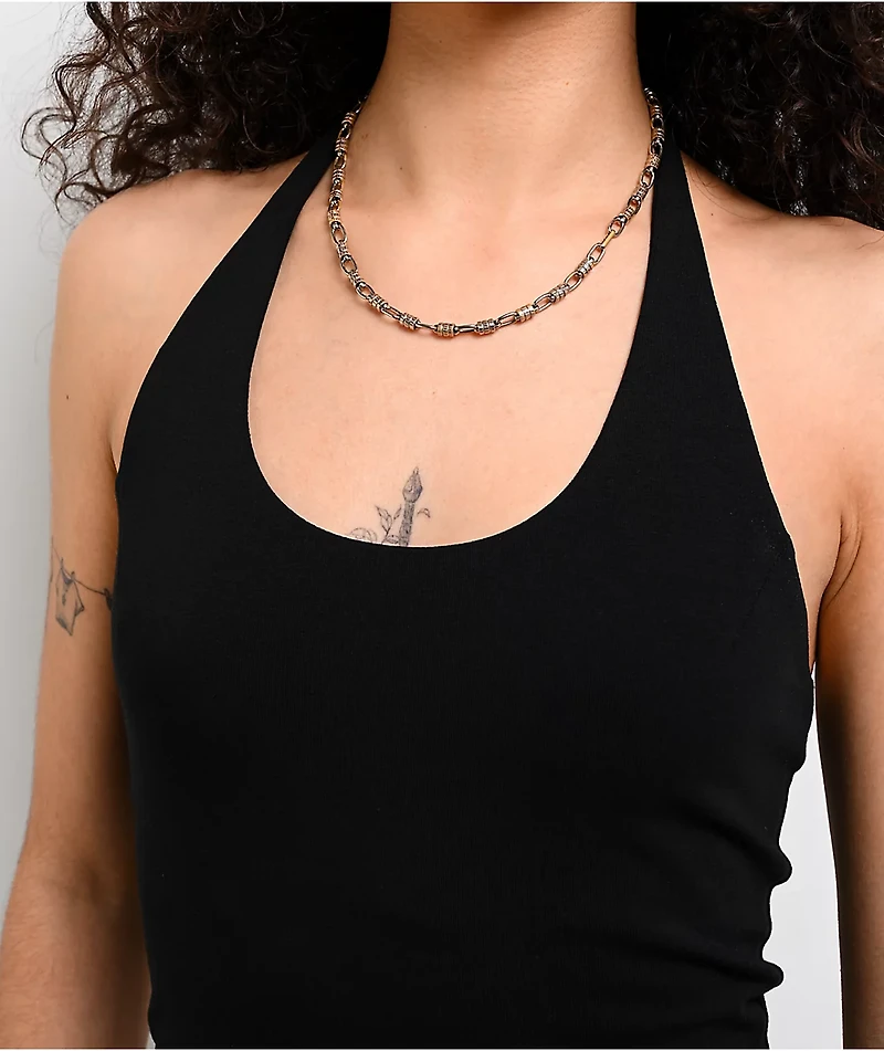 Freeworld Clover Black Halter Top