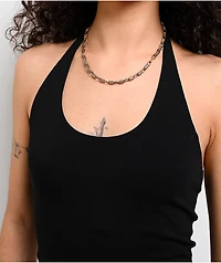 Freeworld Clover Black Halter Top