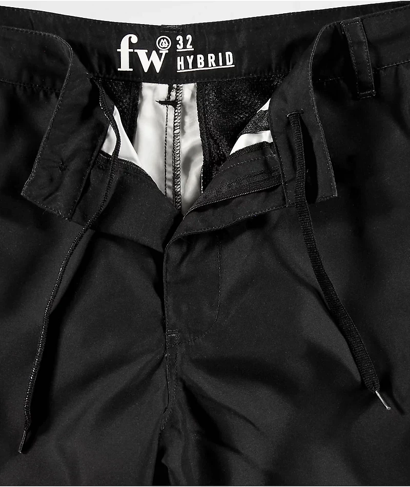 Freeworld Glazed Black Hybrid Shorts