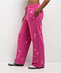 Freeworld Issa Star Pink Relaxed Sweatpants