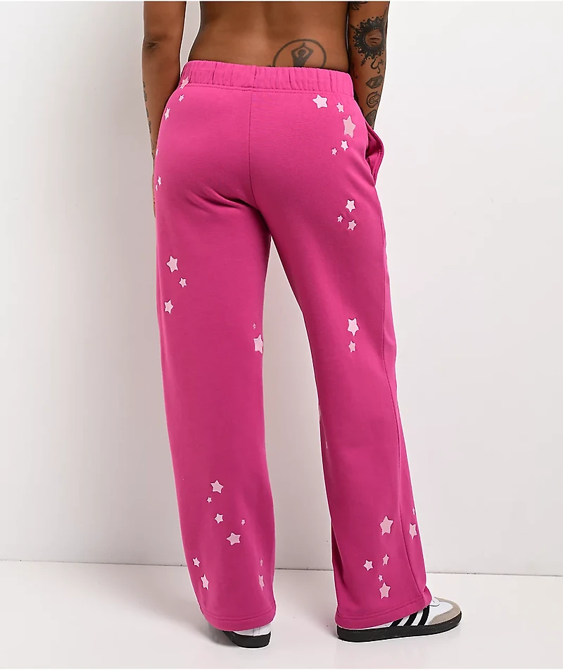 Freeworld Issa Star Pink Relaxed Sweatpants