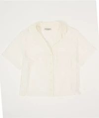 Freeworld Libby Lace Ivory Button Up Shirt
