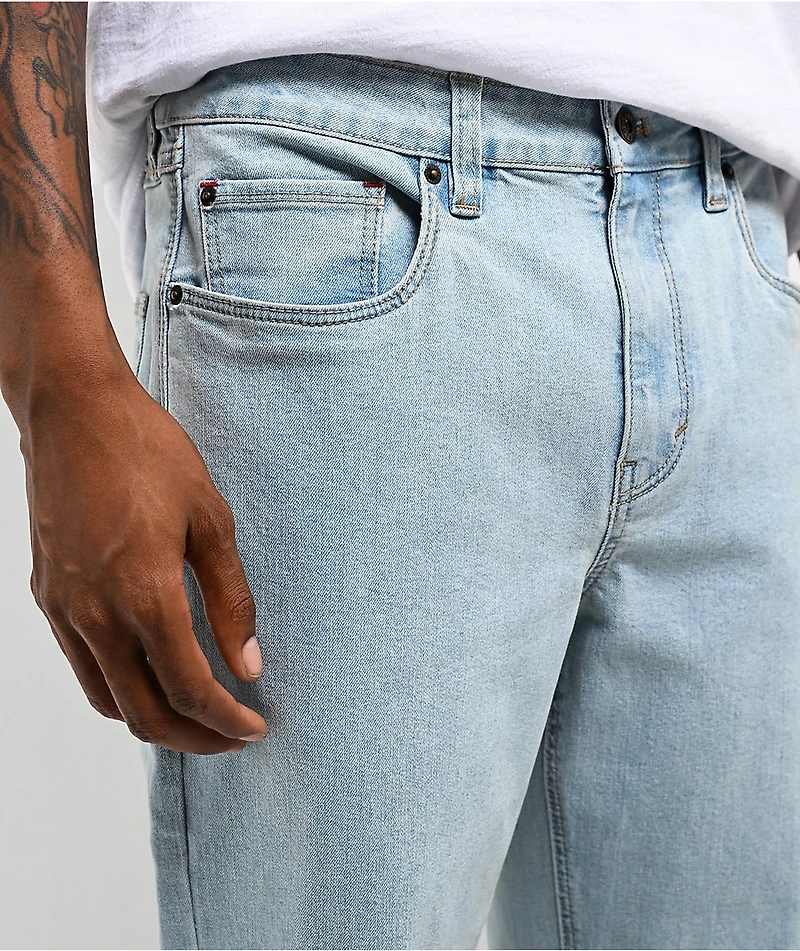 Freeworld Light Blue Wash Straight Leg Jeans