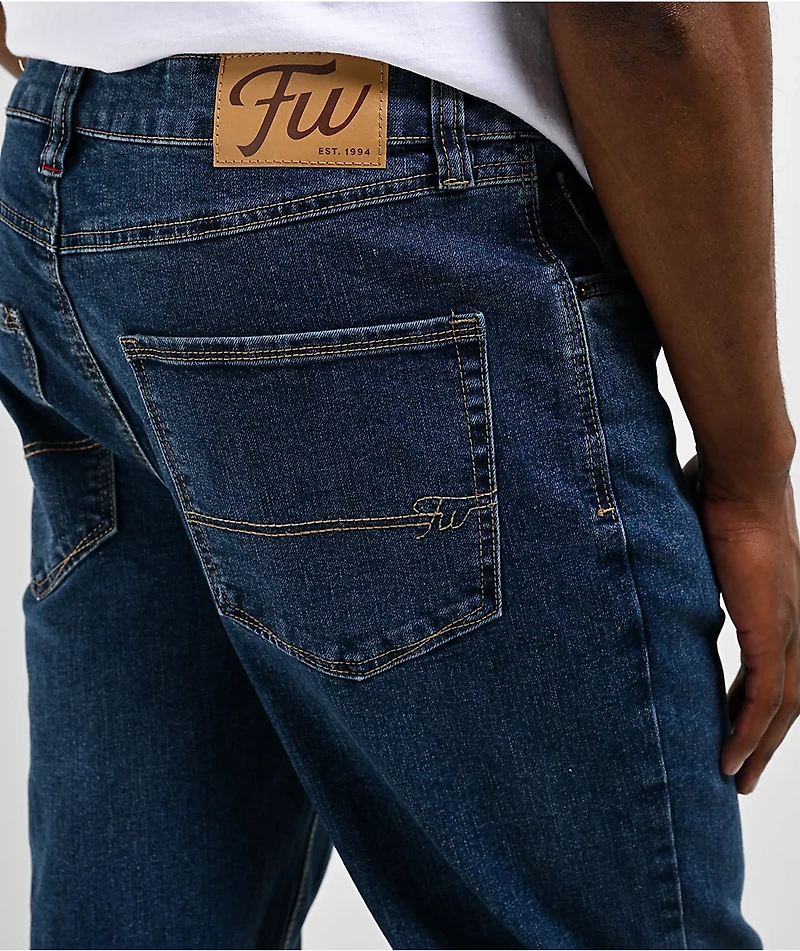 Freeworld Straight Dark Blue Denim Jeans