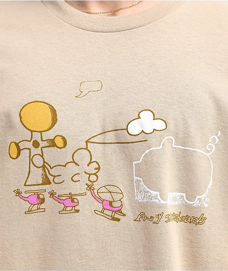 Frog Cloud Landed Sand T-Shirt