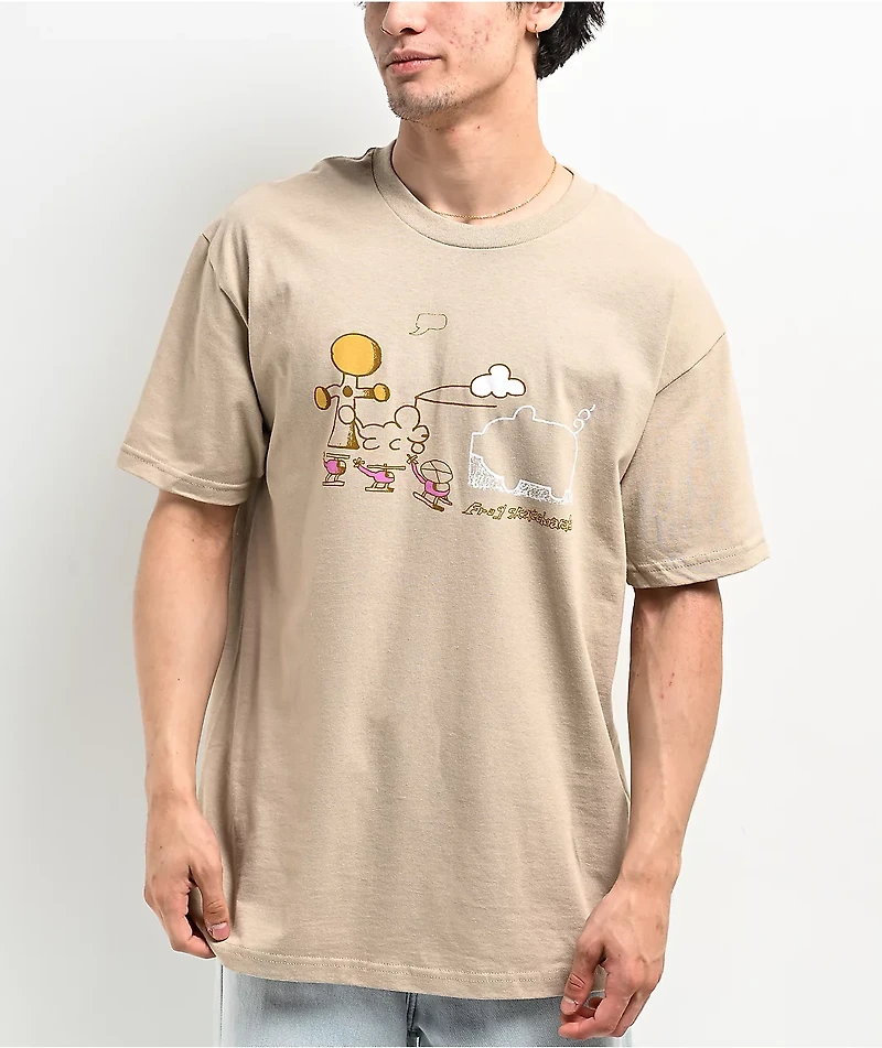 Frog Cloud Landed Sand T-Shirt
