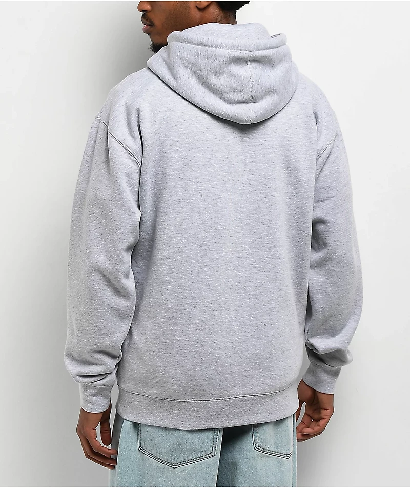 Frog Love/Hate Heather Grey Zip Hoodie