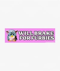 Frog Mustard Brake For Furbies Bumper Sticker