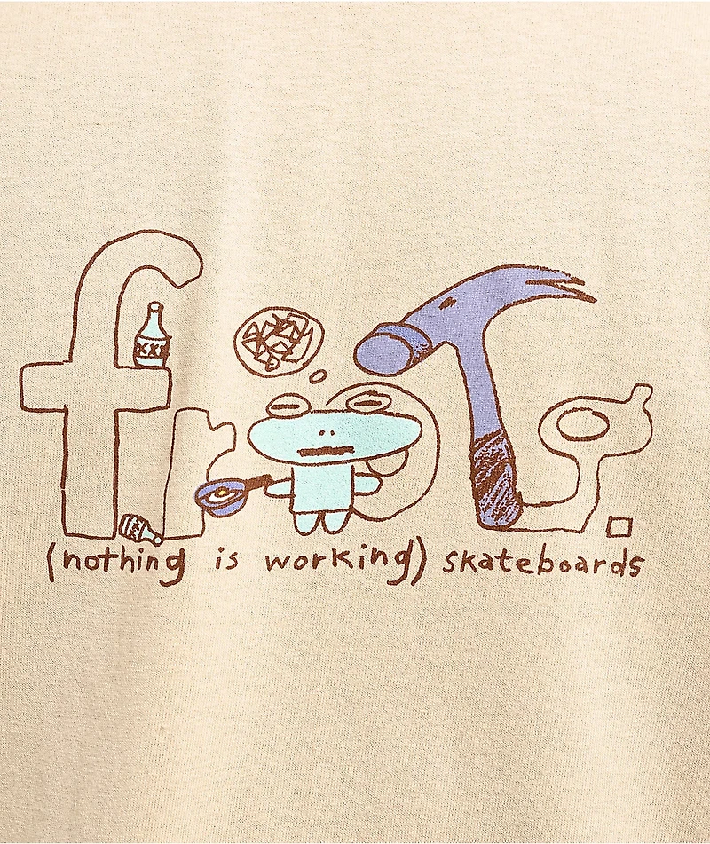 Frog Nothing Is Working Natural T-Shirt