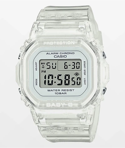 G-Shock BGD-565S-7 Clear & White Digital Watch