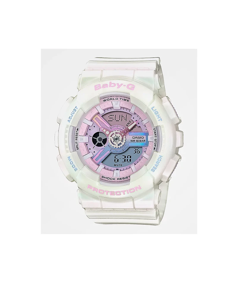 G-Shock Baby-G Polarized White & Pink  Watch