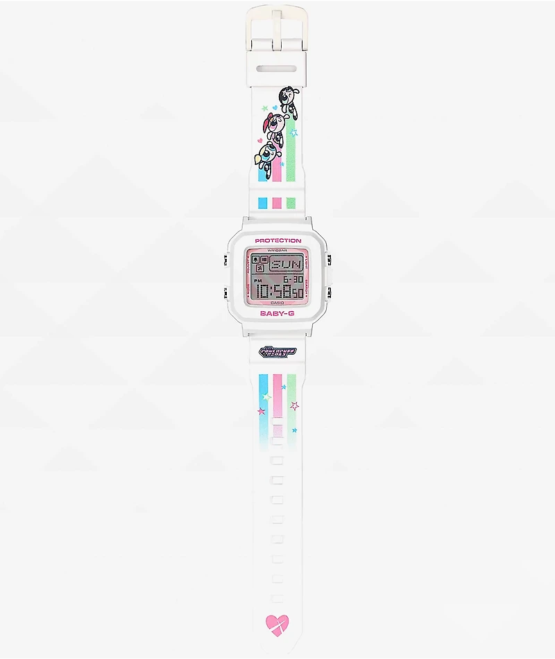 G-Shock Baby-G x The Powerpuff Girls BGD10KPP-7 White Digital Watch