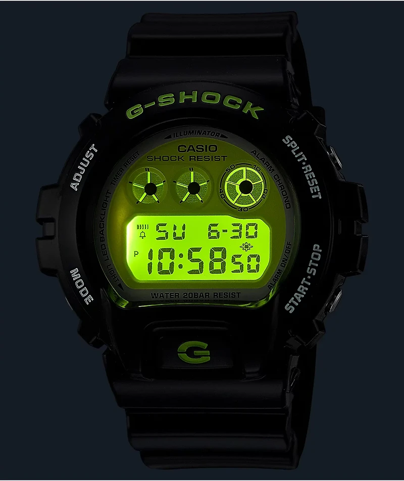 G-Shock DW-6900RCS-1 Black & Green Watch