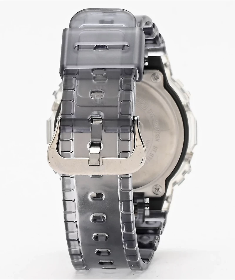 G-Shock DW5600 Clear & Dark Grey Digital Watch