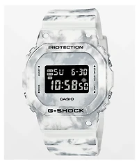 G-Shock DW5600 White & Black Marble Digital Watch