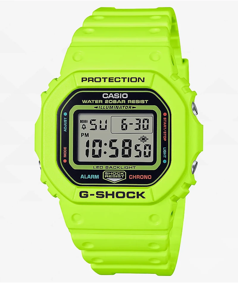 G-Shock DW5600EP-9 Yellow Digital Watch