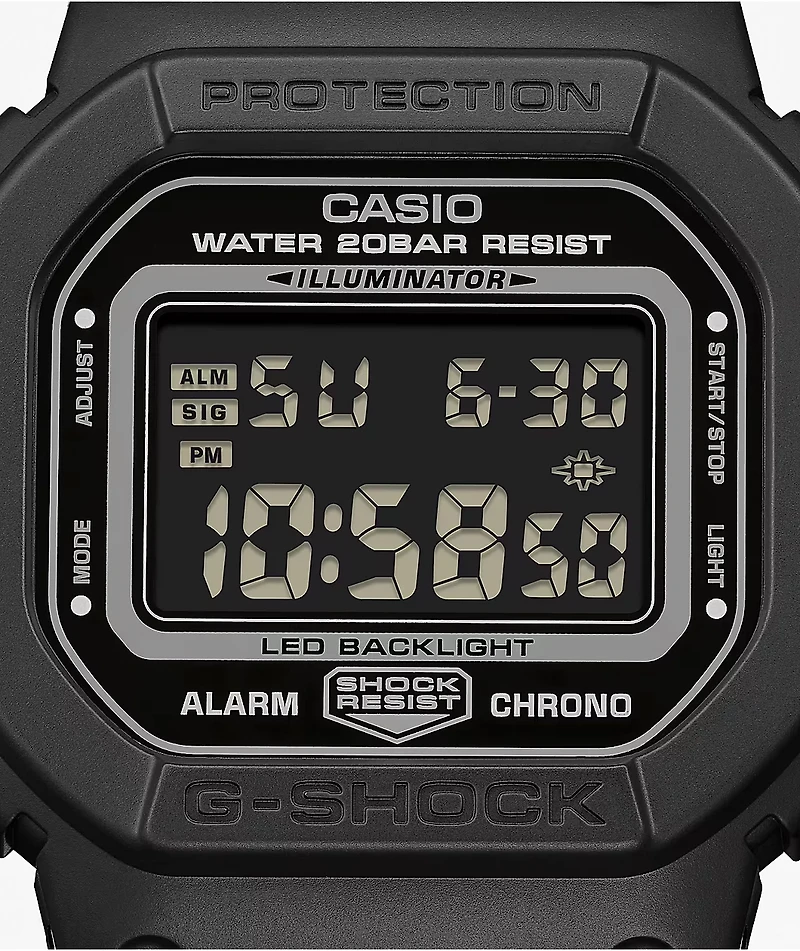 G-Shock DW5600MNC-1 Square Black & Grey Digital Watch