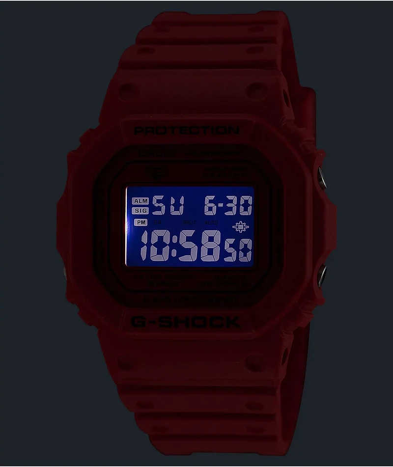 G-Shock DW5600RRB-4 Red Digital Watch