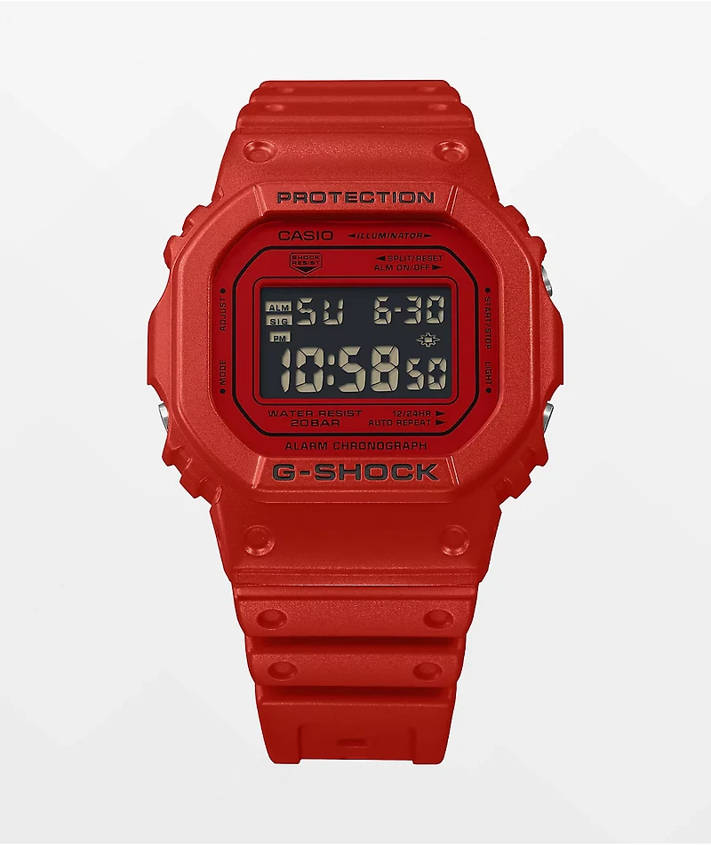 G-Shock DW5600RRB-4 Red Digital Watch