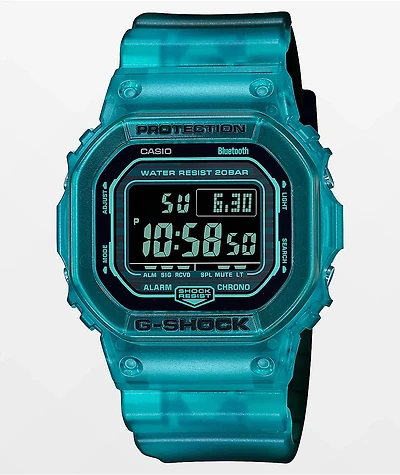 G-Shock DWB5600G-2 Transparent Blue Bluetooth Digital Watch