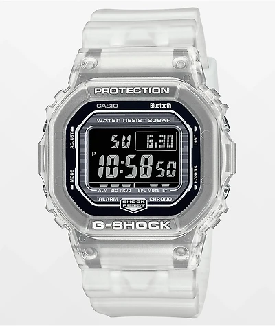 G-Shock DWB5600G-7 Transparent White Bluetooth Digital Watch