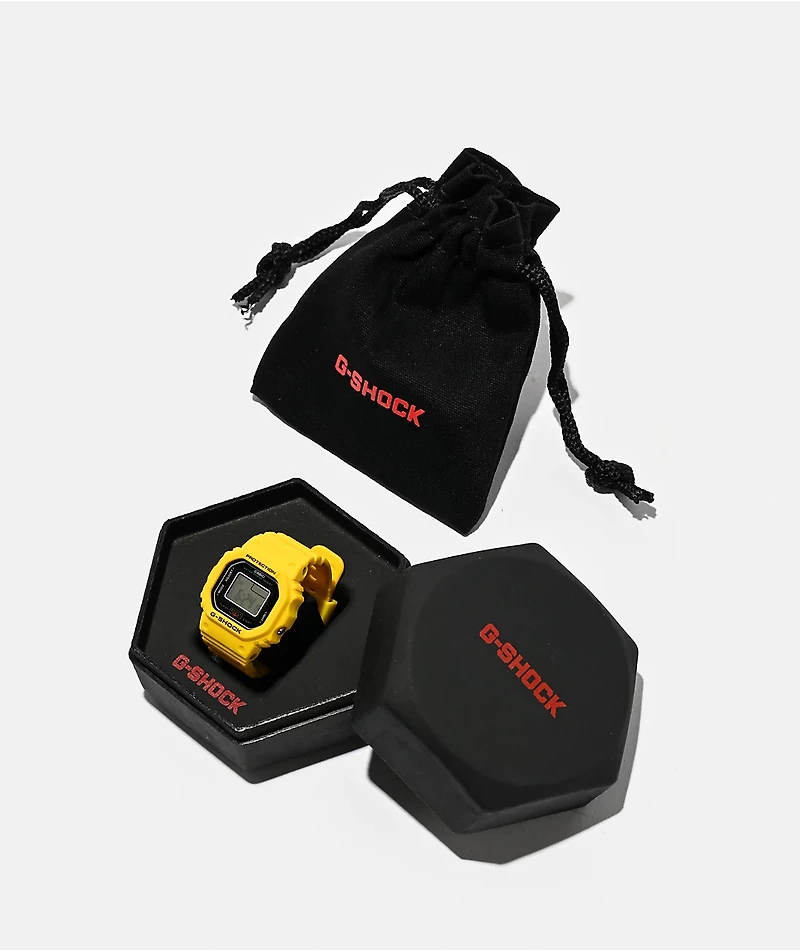 G-Shock DWN-5600-4 Yellow Digital Watch Ring