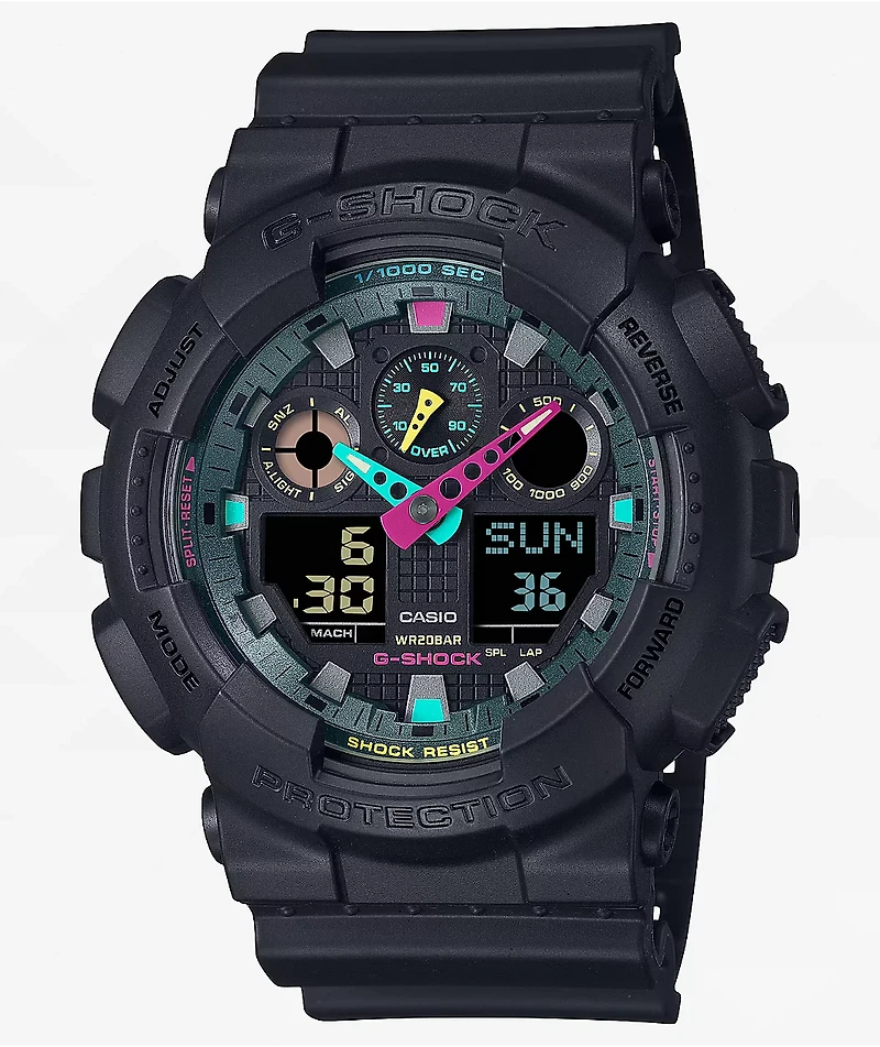 G-Shock GA-100MF-1A Matte Black Analog & Digital Watch