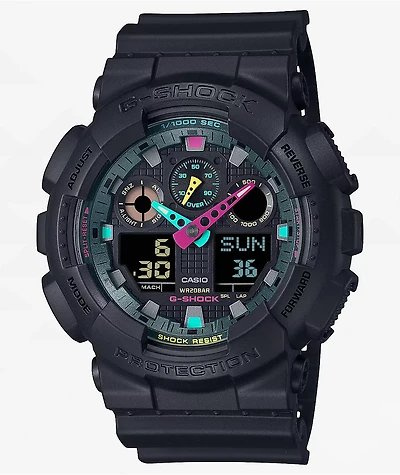 G-Shock GA-100MF-1A Matte Black Analog & Digital Watch