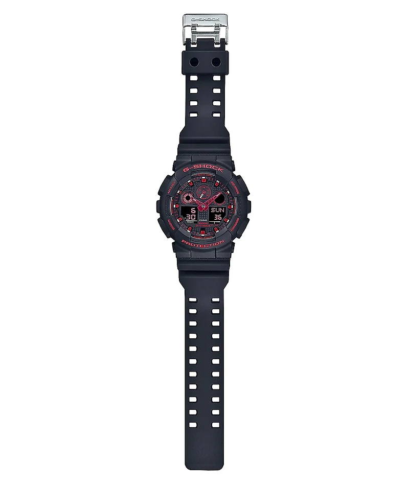 G-Shock GA100BNR-1A Black & Red Analog & Digital Watch
