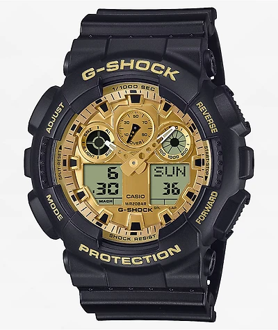 G-Shock GA100GGB-1A9 Black & Gold Analog & Digital Watch