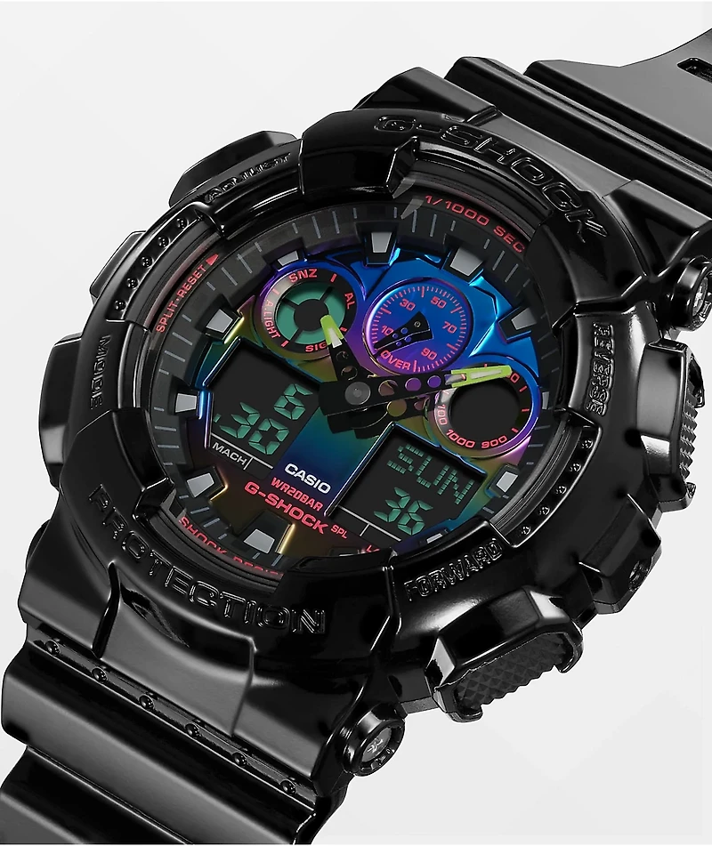 G-Shock GA100RGB-1A Black & Multi Watch