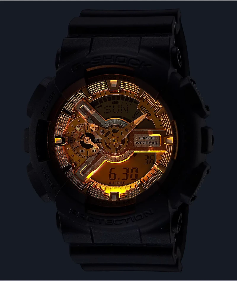 G-Shock GA110CD-1A9 Black & Gold Analog Watch