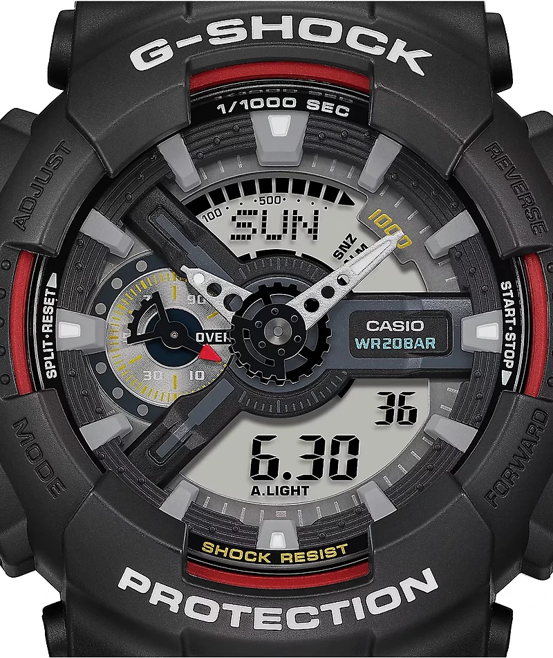 G-Shock GA110RL-1A Black & Red Analog & Digital Watch