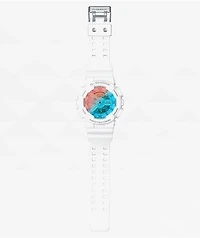 G-Shock GA110TL-7A White & Turquoise Analog Digital Watch