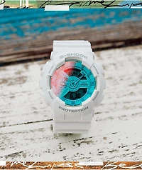 G-Shock GA110TL-7A White & Turquoise Analog Digital Watch