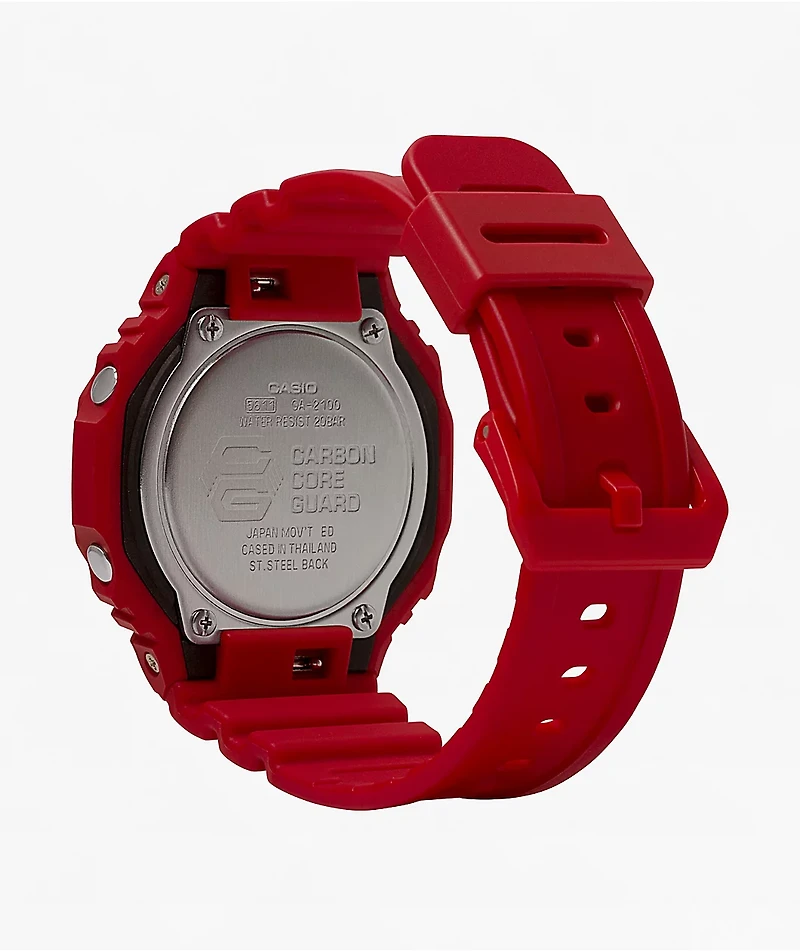 G-Shock GA2100-4A Red Analog & Digital Watch