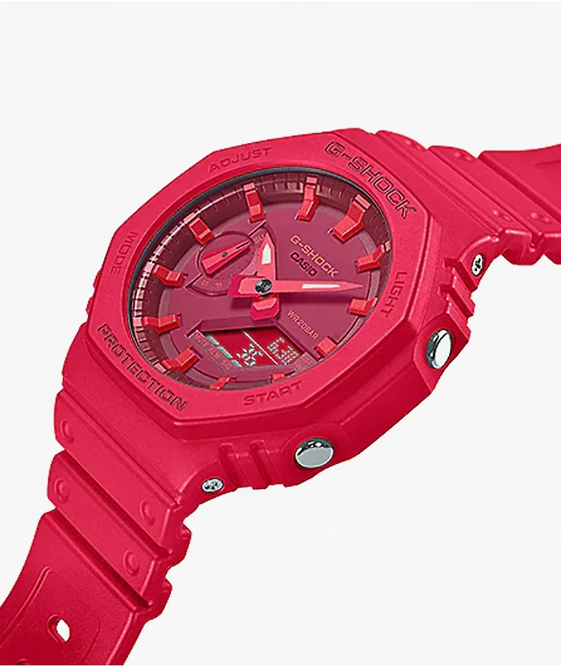 G-Shock GA2100-4A Red Analog & Digital Watch