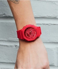 G-Shock GA2100-4A Red Analog & Digital Watch