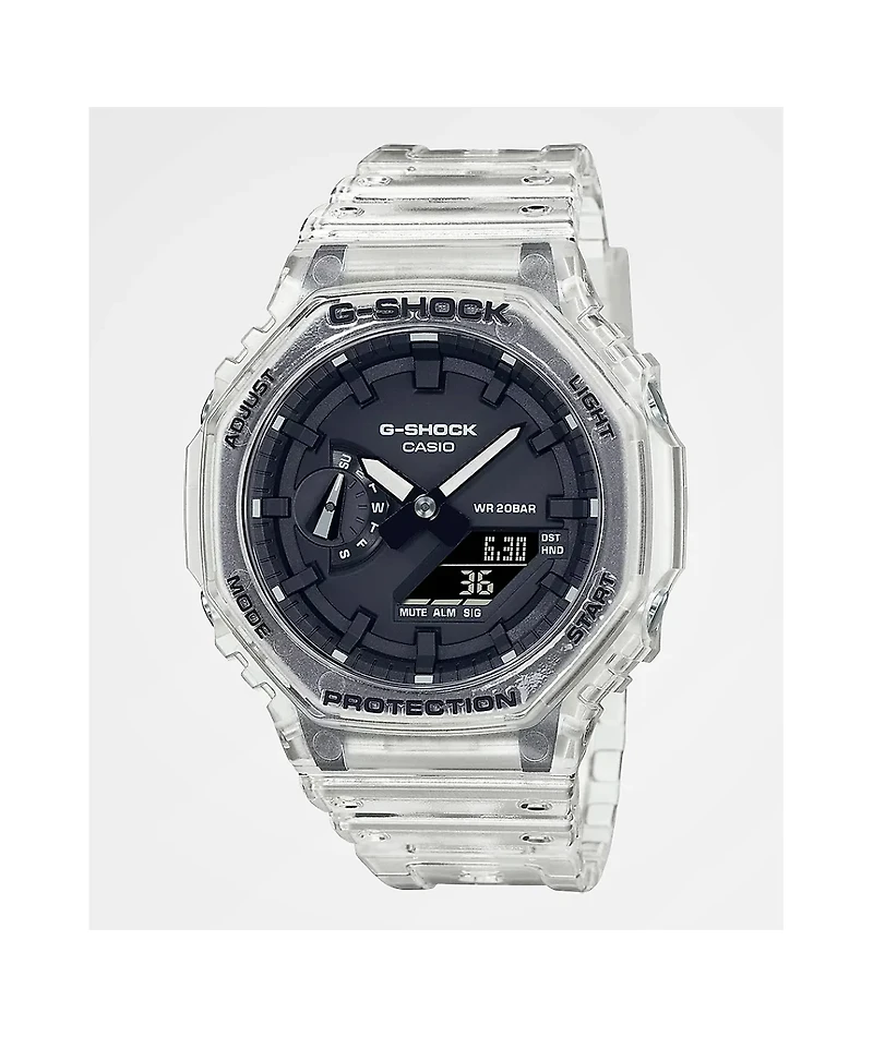 G-Shock GA2100 Clear & White Analog Watch
