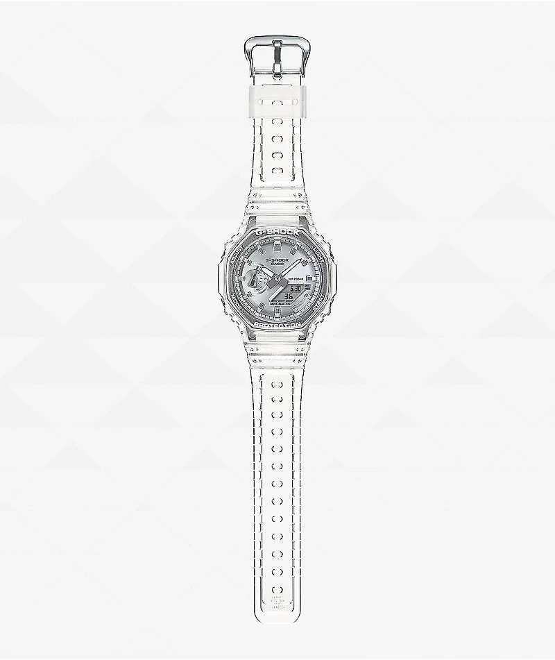 G-Shock GA2100BM-7A8 Clear & Silver Analog & Digital Watch