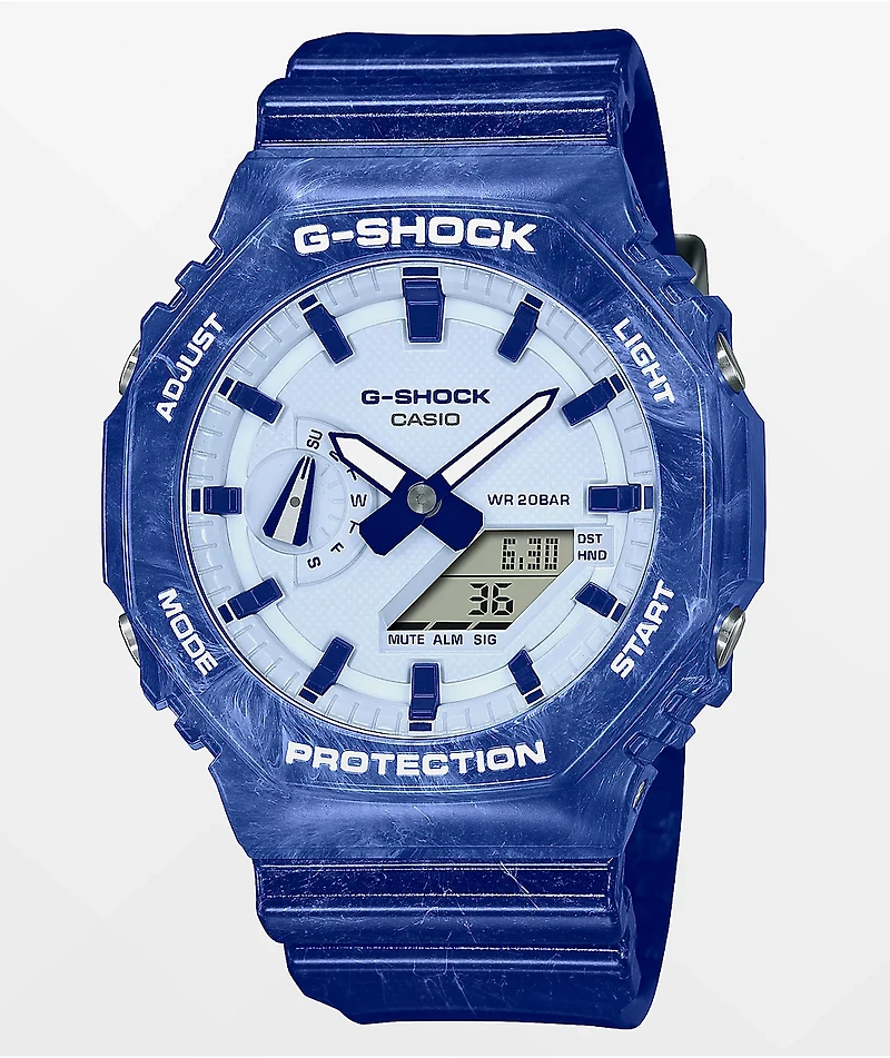 G-Shock GA2100BWP2A Blue Digital & Analog Watch