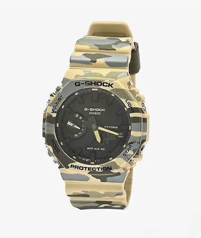 G-Shock GA2100CM-5A Natural Camo Analog & Digital Watch