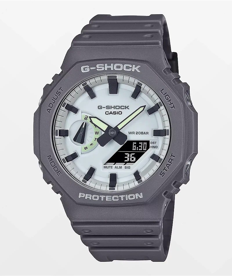 G-Shock GA2100HD-8A Grey & Glow In The Dark Analog Watch