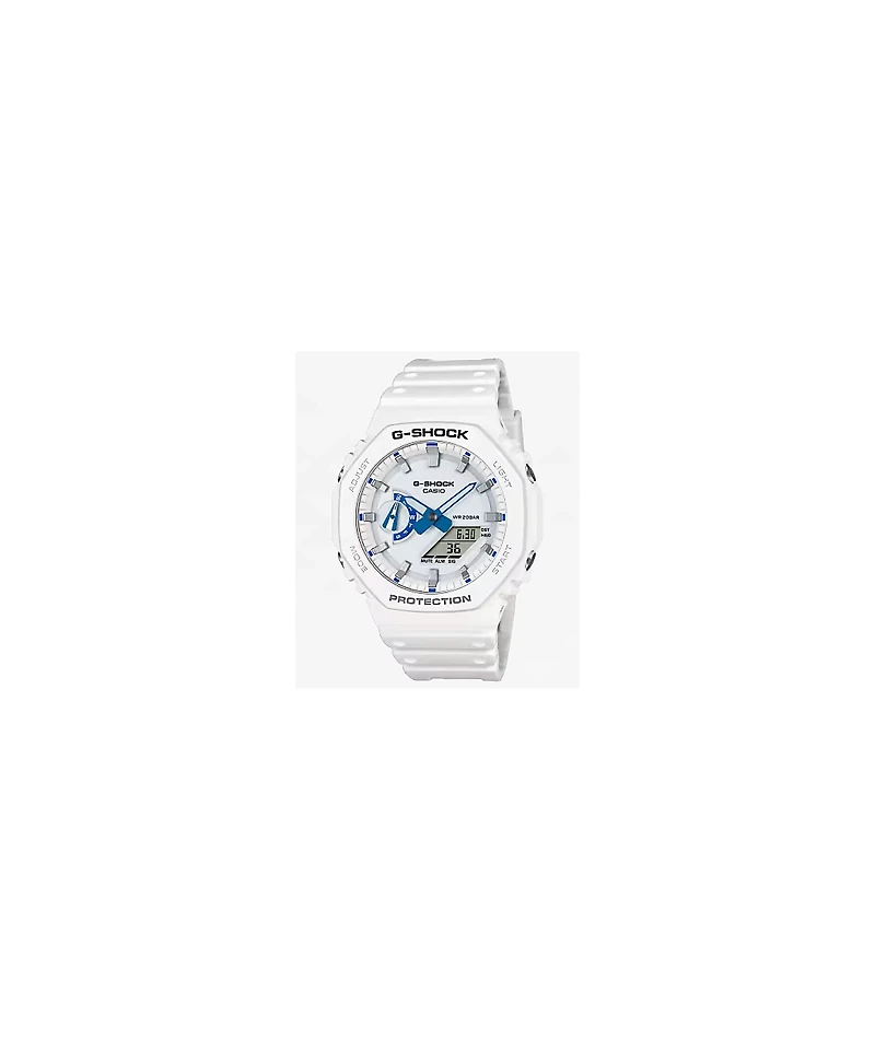 G-Shock GA2100HDS-7A White & Blue Analog & Digital Watch