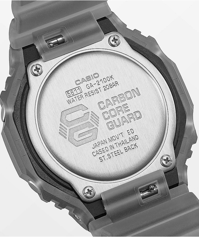 G-Shock GA2100K-1ACR Grey Smoke Analog & Digital Watch