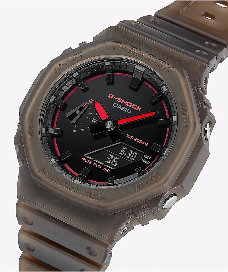 G-Shock GA2100K-3ACR Brown Smoke Analog & Digital Watch